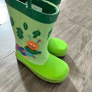 Target Kids Green Caterpillar Rain Boots